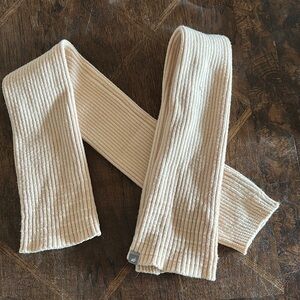 Fabletics Cream Leg Warmers